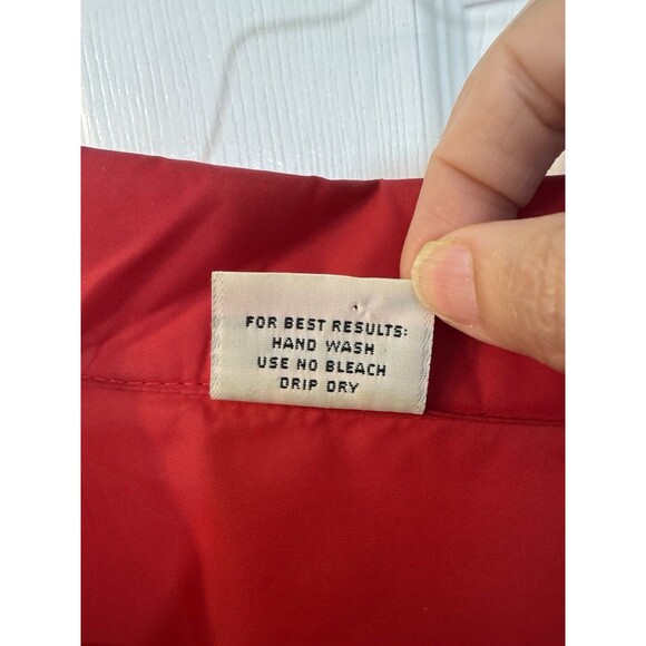 Birdie by Richard A. Leslie Red Windbreaker Eagle Racing Jacket Men’s XL USA 80s - Picture 12 of 13